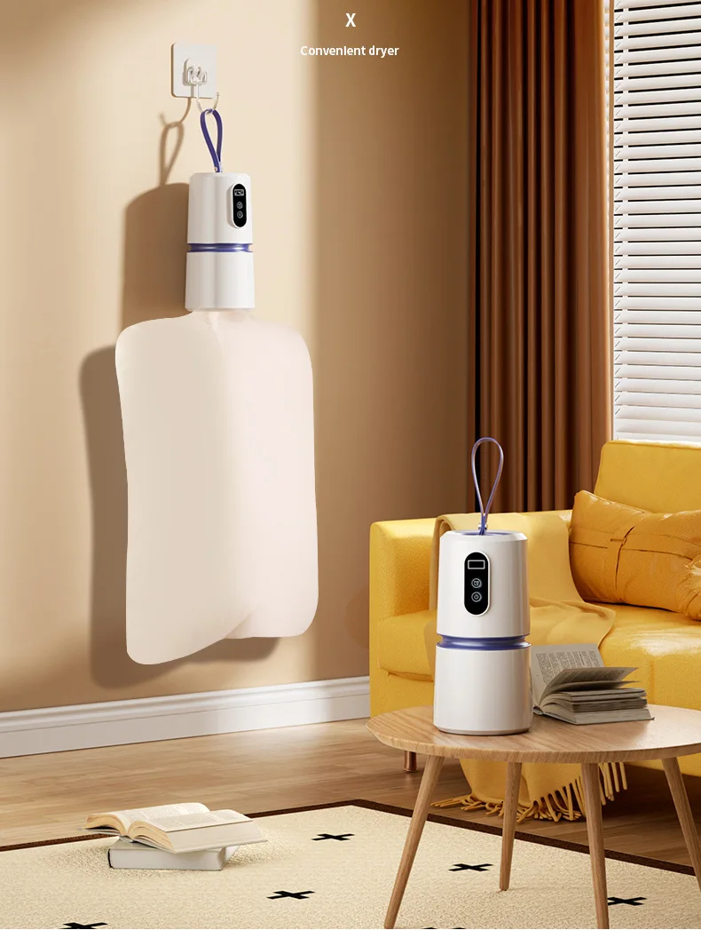 Quick-drying small dryer, fully automatic, foldable, fast drying, energy-saving，Essential for travel and dormitories
