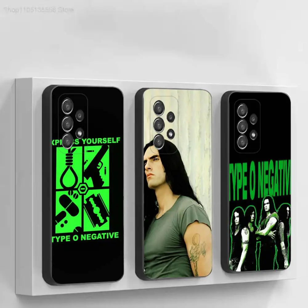 Band T-Type O-O N-Negative-S Fashion Black Soft Protective Case For Samsung S10,20,21,22,23,24,25,30 Ultra Plus FE Lite