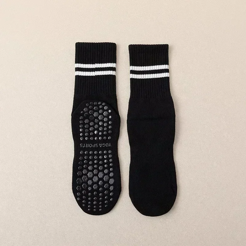 Al Yoga Socks, Children's Professional Anti slip Mid tube Socks, Fitness Jump Rope Dance, Pilates Sports Socks image 4