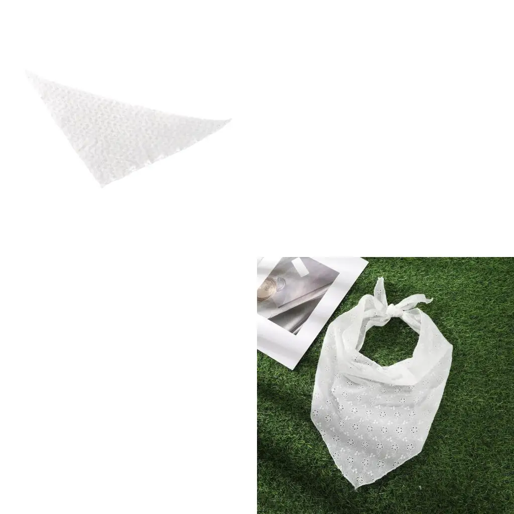 

Hollowed Head Scarf Bandana Kerchief For Women Summer Vacation Adjustable Breathable Hairband Hair Styling Accessory