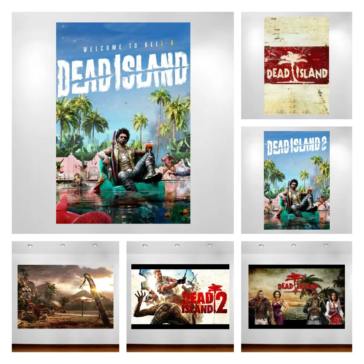 Dead Island 2 Poster Dead Island Video Game Poster Canvas Wall Painting Bedroom Wall Decor Game Room Wall Stickers Home Decor