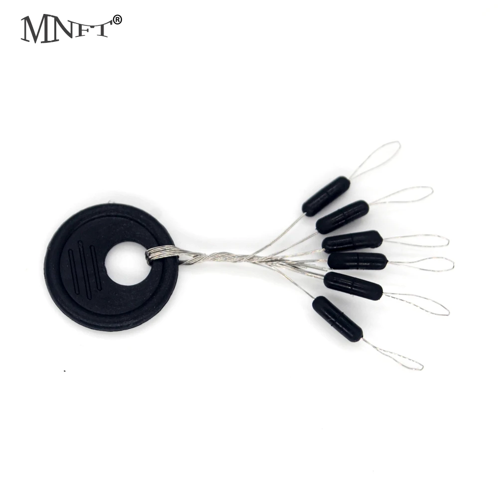 MNFT 24set/144pcs Black Bobber Float Oval&Cylindrical Shape Stopper Fishing Tackle Accurate Positioning Float Line Stops