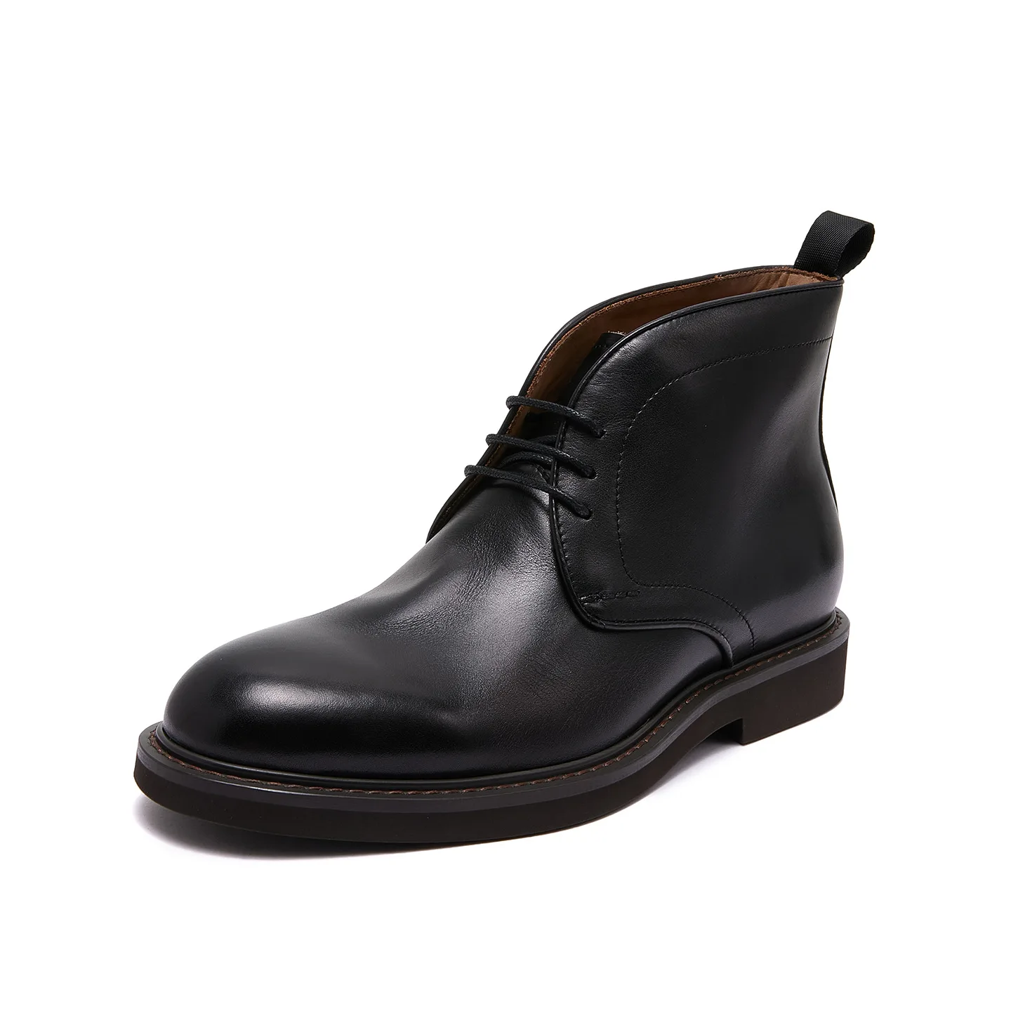 CLAIAMI Retro Handmade Men Shoes Large-size Short British Ankle Boots for Men High-top Business Casual Leather Boots Outdoor