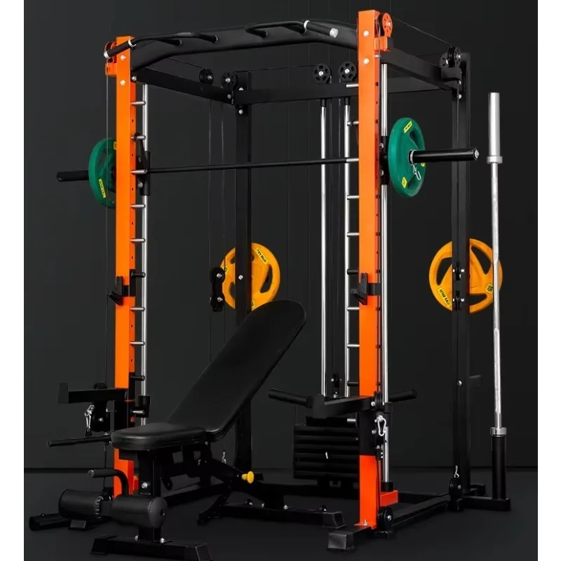 

Smith Comprehensive Fitness Equipment, Multi-Function Power Squat Trainer with Squat Rack for Home Use