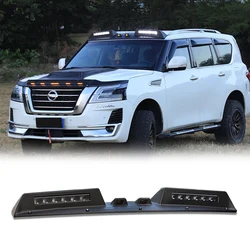 Top Light Luggage Rack Off-road Adventure Lamp  For Nissan Patrol y62 2010-2021 Roof  Led Light Bar