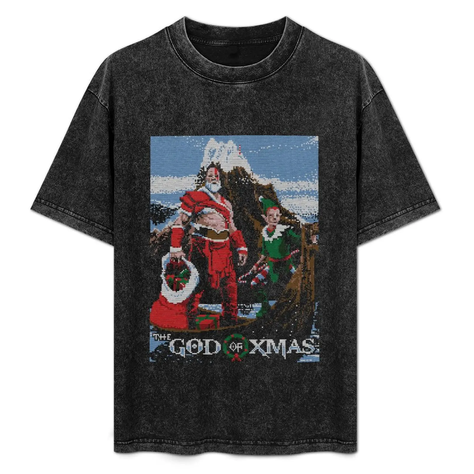 

God of Xmas T-Shirt graphic tee shirt vintage clothes blanks mens t shirts