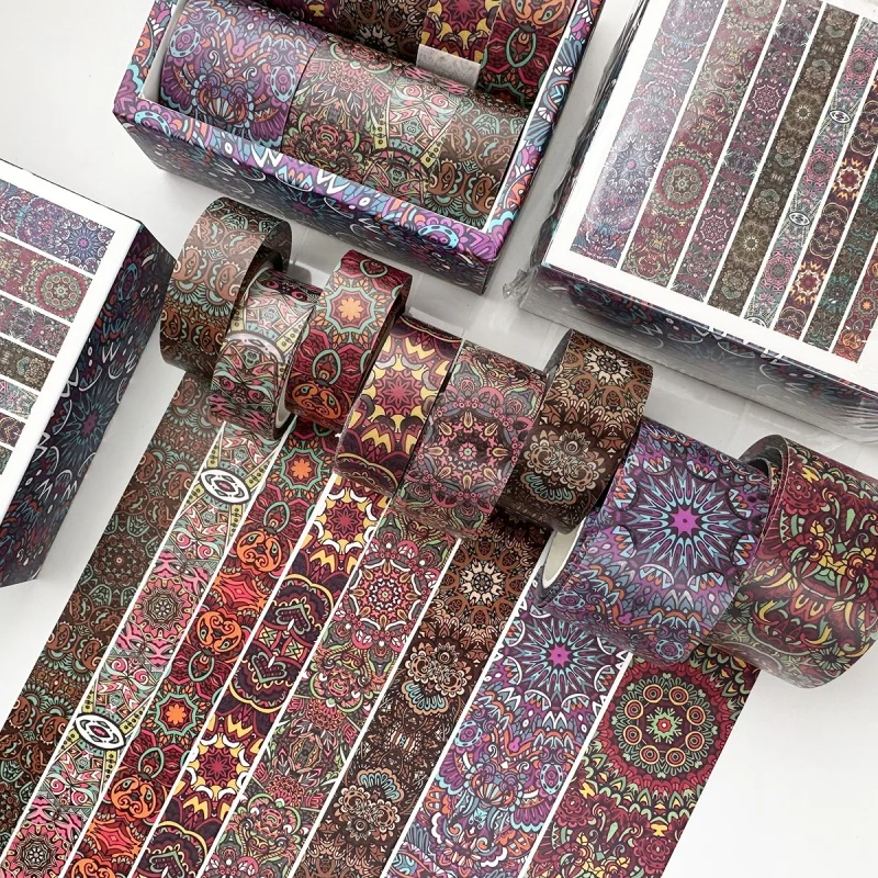 8 rollen Van Gogh Washi Tape PET Journaling Materiaal Masking Tape DIY Dagboek Decoratie Scrapbooking Benodigdheden Washi Tape