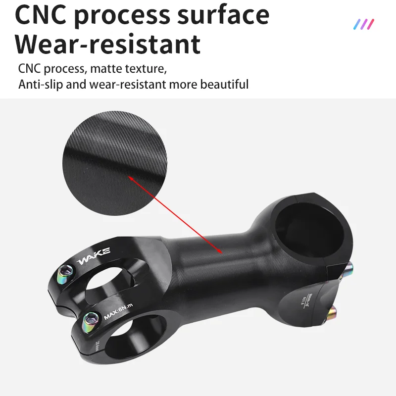 ويك الطريق دراجة الجذعية 10 درجة CNC سبائك الألومنيوم 31.8 مللي متر ل الطريق دراجة اكسسوارات الدراجات الجذعية الفضية