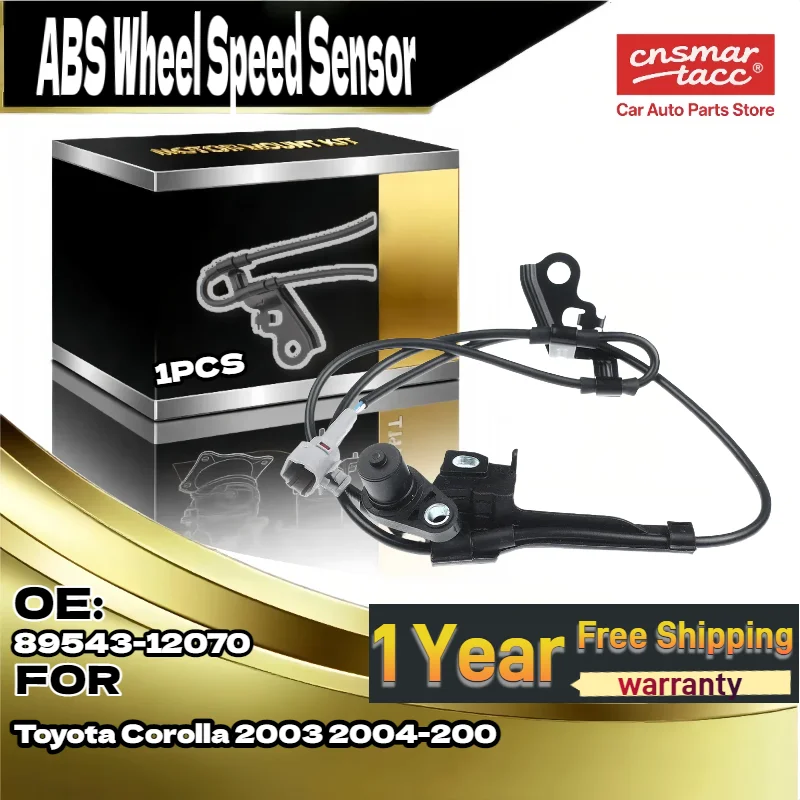 

For Front Left ABS Wheel Speed Sensor For Toyota Corolla 2003-2008 OEM 89543-12070