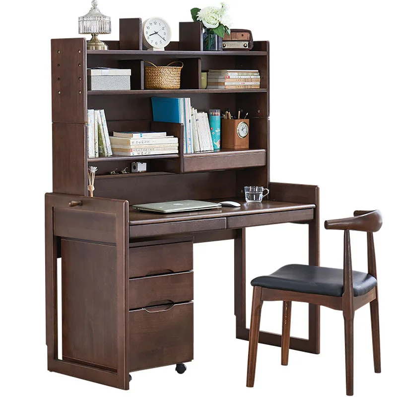 

Скандинавский стол из цельного дерева, книжная полка, комбинация домашнего студенческого письма, подъемный настольный компьютер, стол для каллиграфии