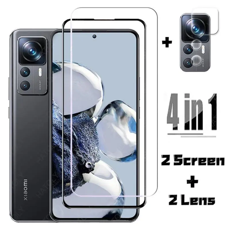 

For Xiaomi 12T Pro Glass Tempered HD transparent Glass Xiaomi Mi 12T Pro Front Screen Protectors Camera Len Film for 12T Pro 5G