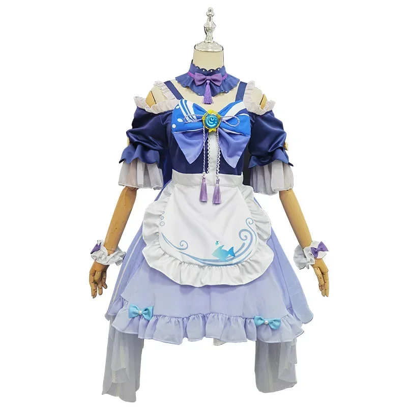 Cosplay Warriomi Lolita fur s for Women, Cute Maid Costume, Cosplay Outfit, Genshin Impact, Halloween, Christmas, Girl