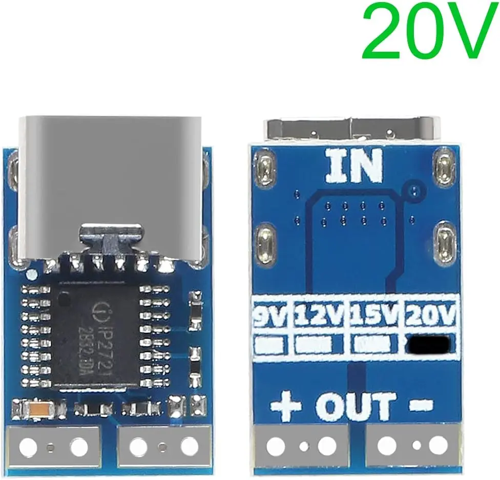1-10PCS PDC004-PD Type-C PD Decoy Module USB-C PD 20V DC Fixed Voltage Power Trigger Module 5A Type-C Female Input