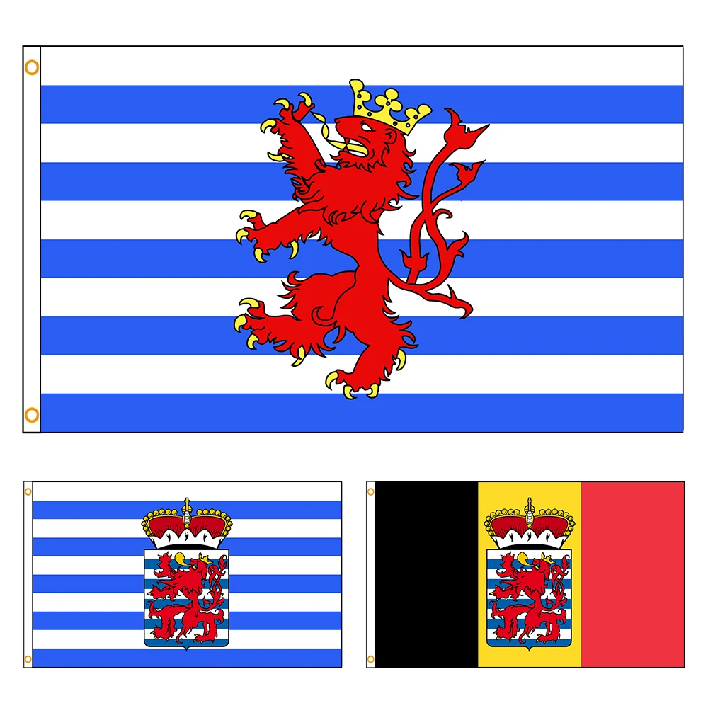 90x150cm Province of Luxembourg Flag Belgium Polyester Printed Banner Decoration Tapestry FLAGLAND