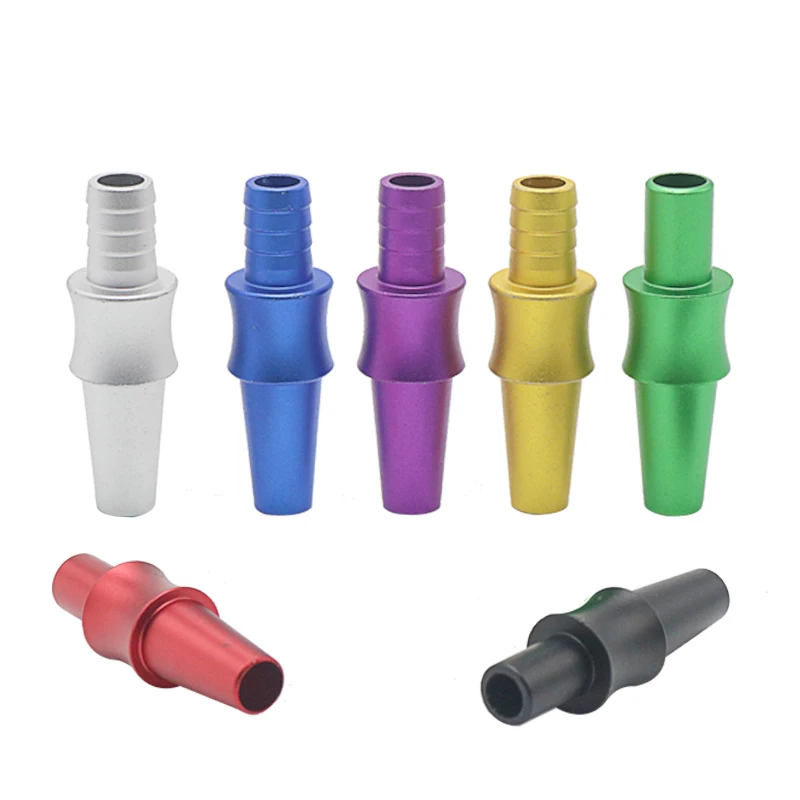 1pc Hookah Hose Aluminum Alloy Connector Shisha Chicha Narguile Silicone Tube Pipe Smoking Cachimbas Accessories