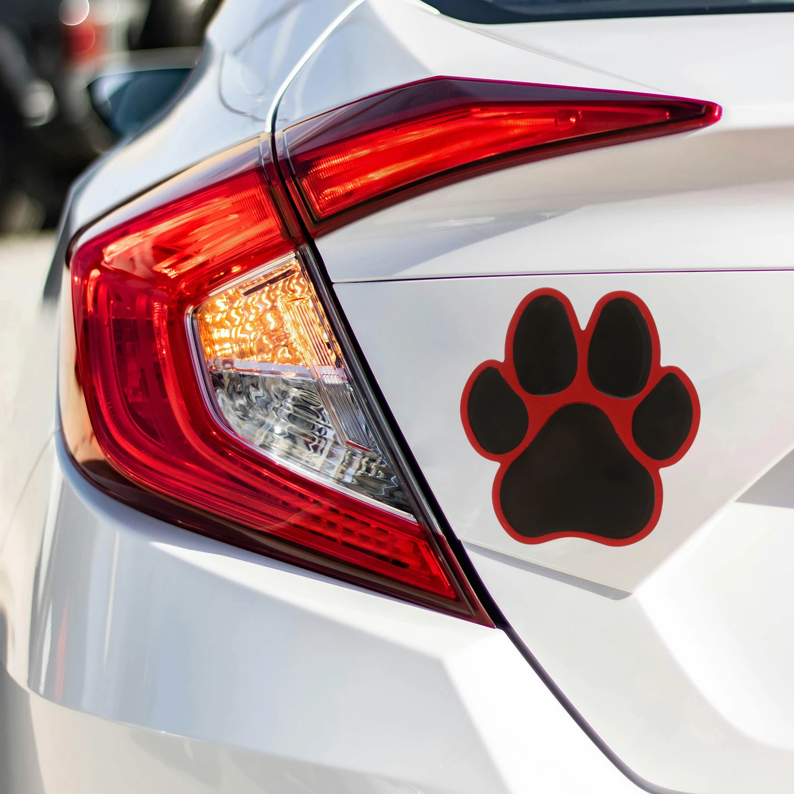 

2pcs Car Stickers 3D Metal Paw Pattern Auto Decals For Vehicle Body Trunk Doors Rearview Mirrors Scratch Resistant Automotive