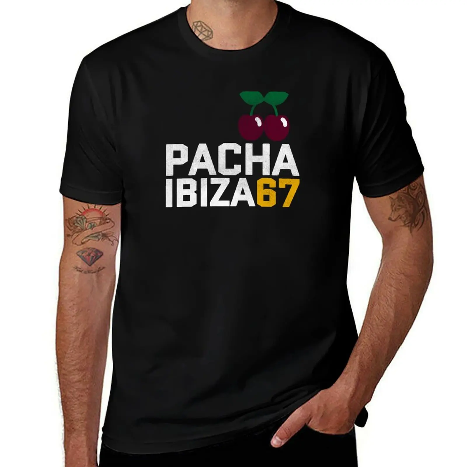 

man 67 T Ibiza Merchandise pack cotton t Shirt t shirts white Music T-Shirt funny shirts for Pacha -