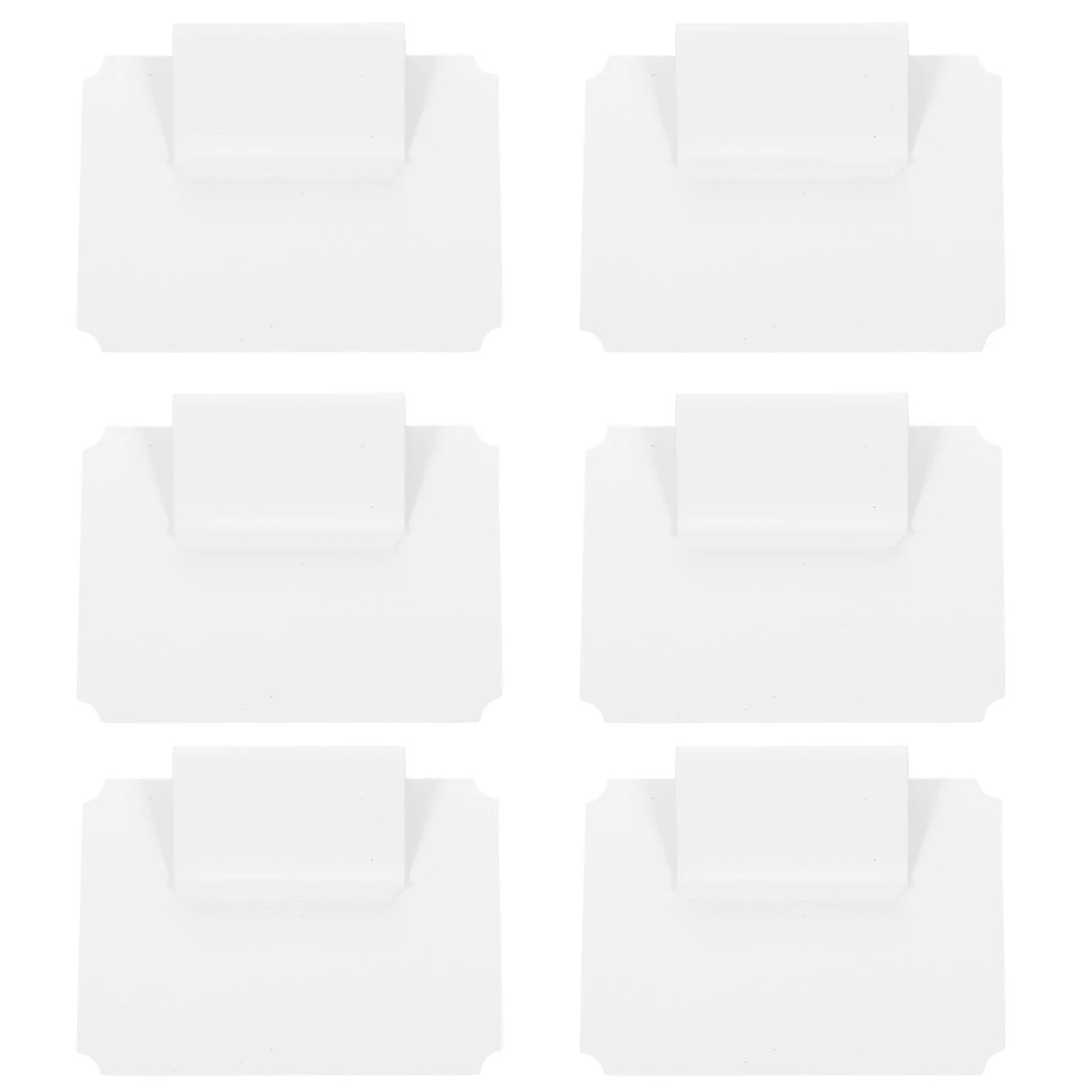 

Removable Basket Label Holder Storage Box Hanging (No 5-square Style-matte White) 8pcs Clip on Labels for Bins Black