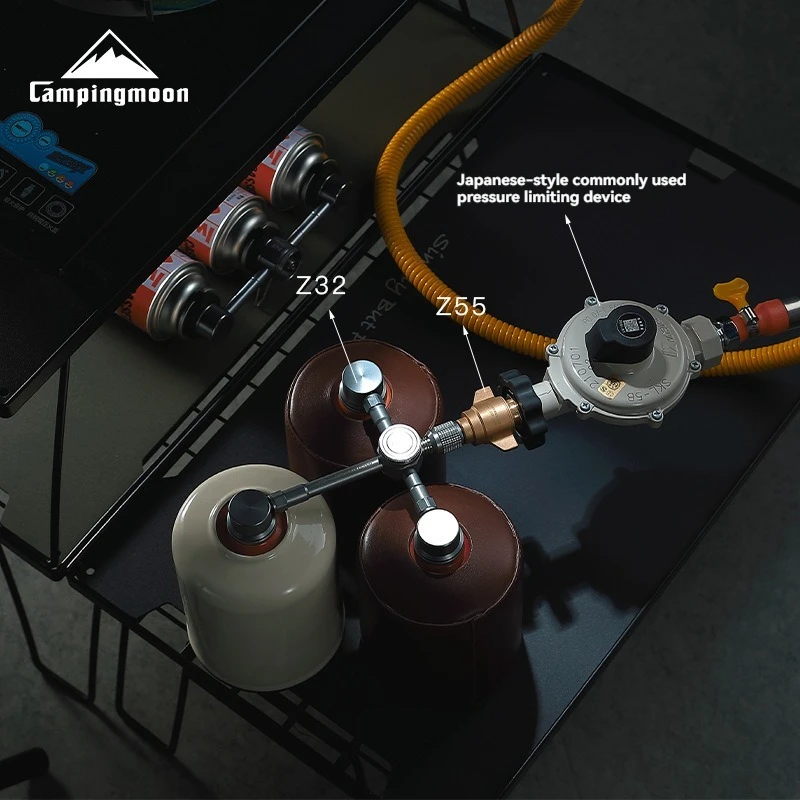 

Газовая плита CAMPINGMOON Z55 для кемпинга, портативная, с адаптером для японских газовых баллонов (LPG)
