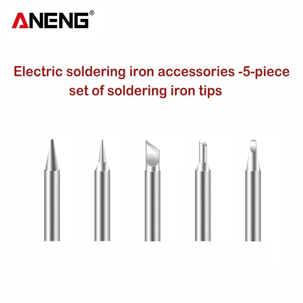 ANENG Electric Soldering Iron 5-Piece Set of Soldering Iron Tips Accessories Replace Soldering Electric Soldering Iron Tip Tools