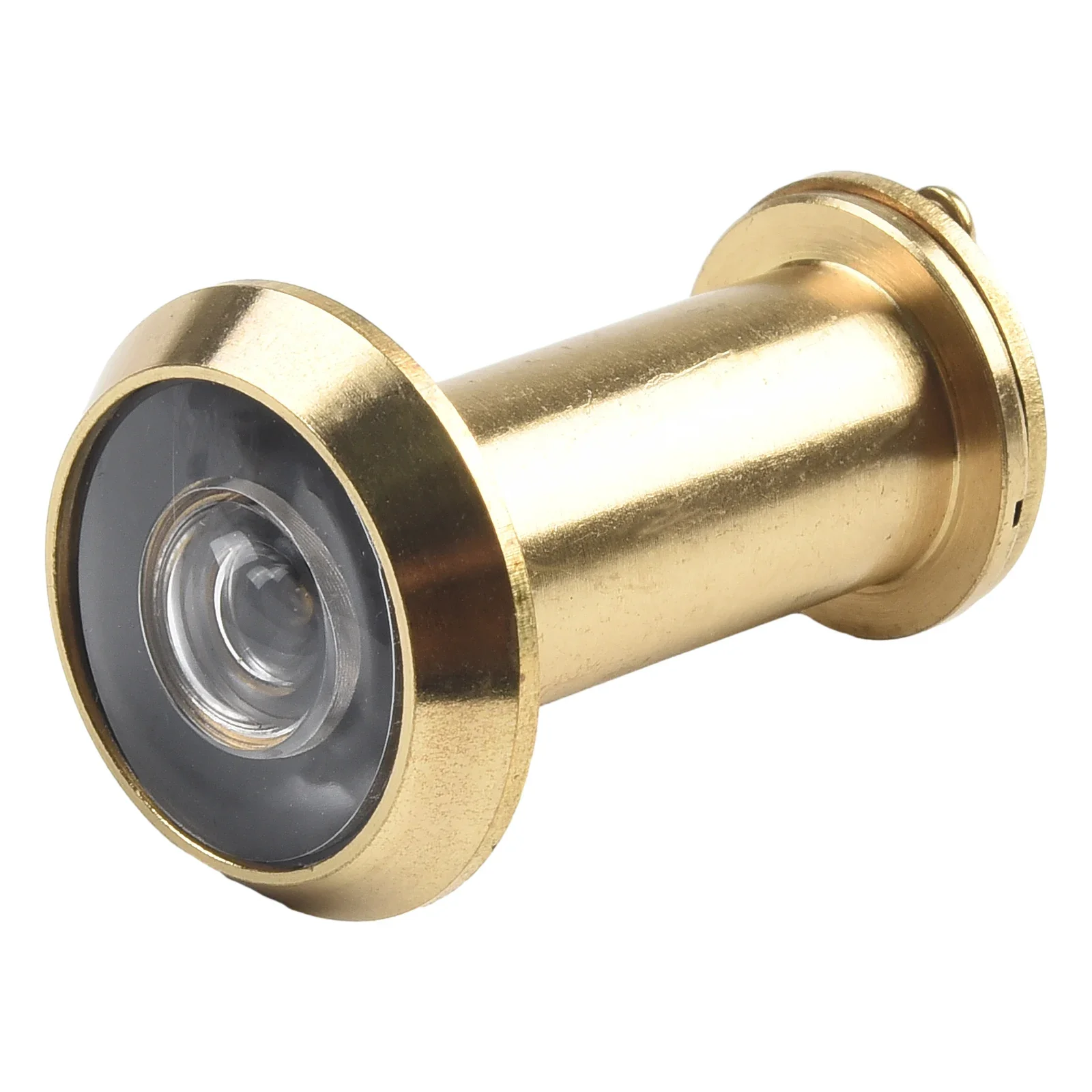 

Door Viewer Door Peephole Viewer 200 Degree Viewing Angle 59x30mm Adjustable Threaded Tube Easy Installation Gold Metal New