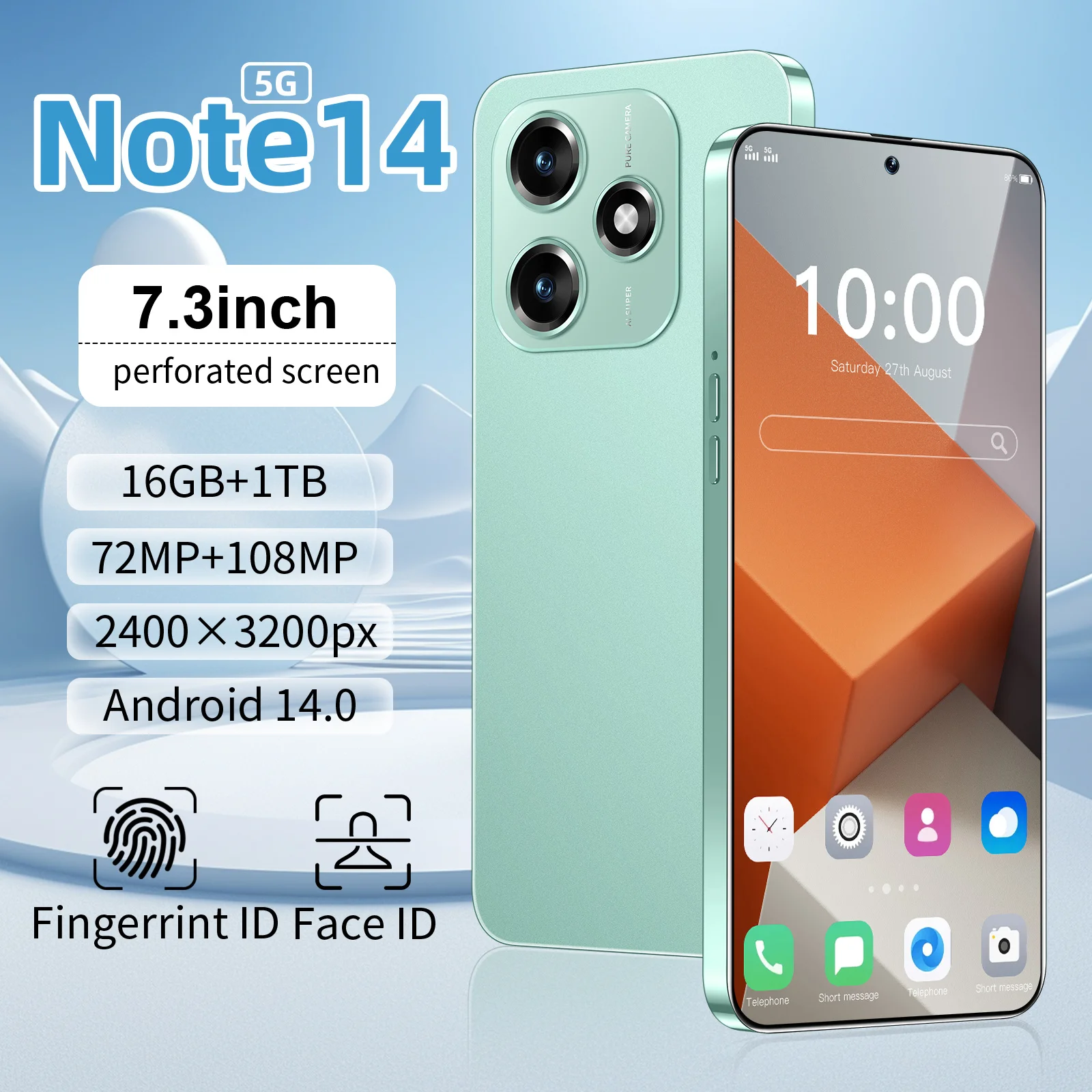 

2026 HOT Silicone Case For Note 14 Smartphone Shockproof Cover 7.3 Inch Moblie Phones Cases Accessories 4G 5GHigh Quality