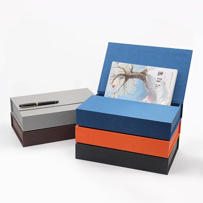 A4 White Paper Gift Case With Lock Empty Package Unisex Use Paper Storage Boxes Case Offical Use Box