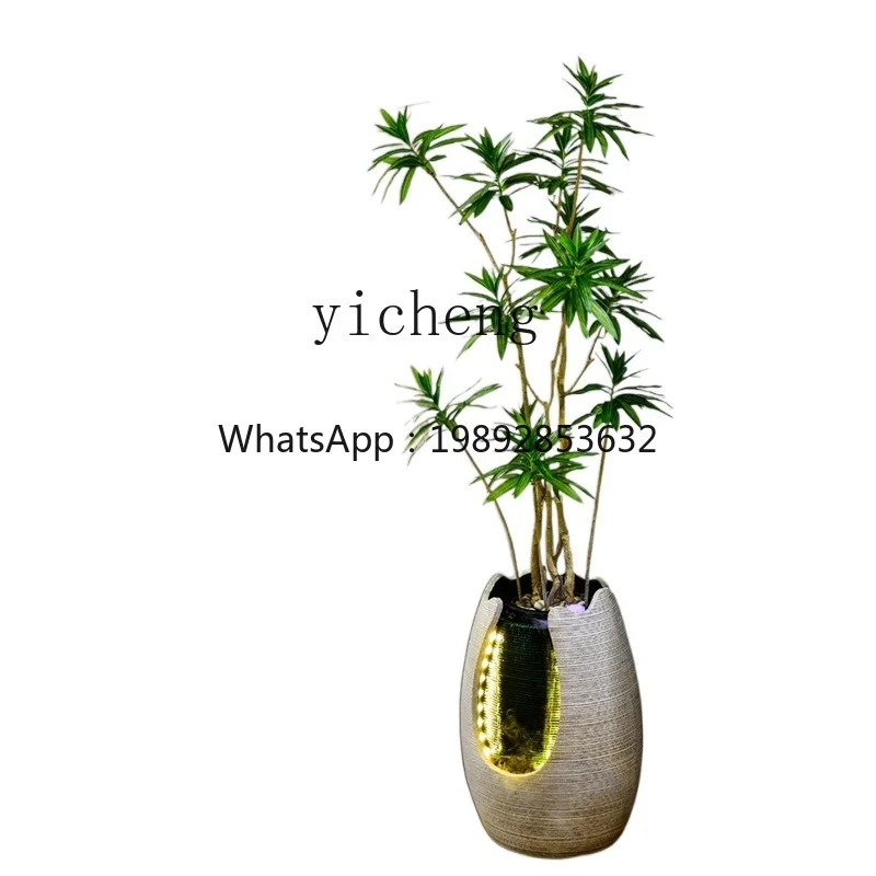 BJ Living Room Decorations Floor Humidifier Office Ground Bonsai