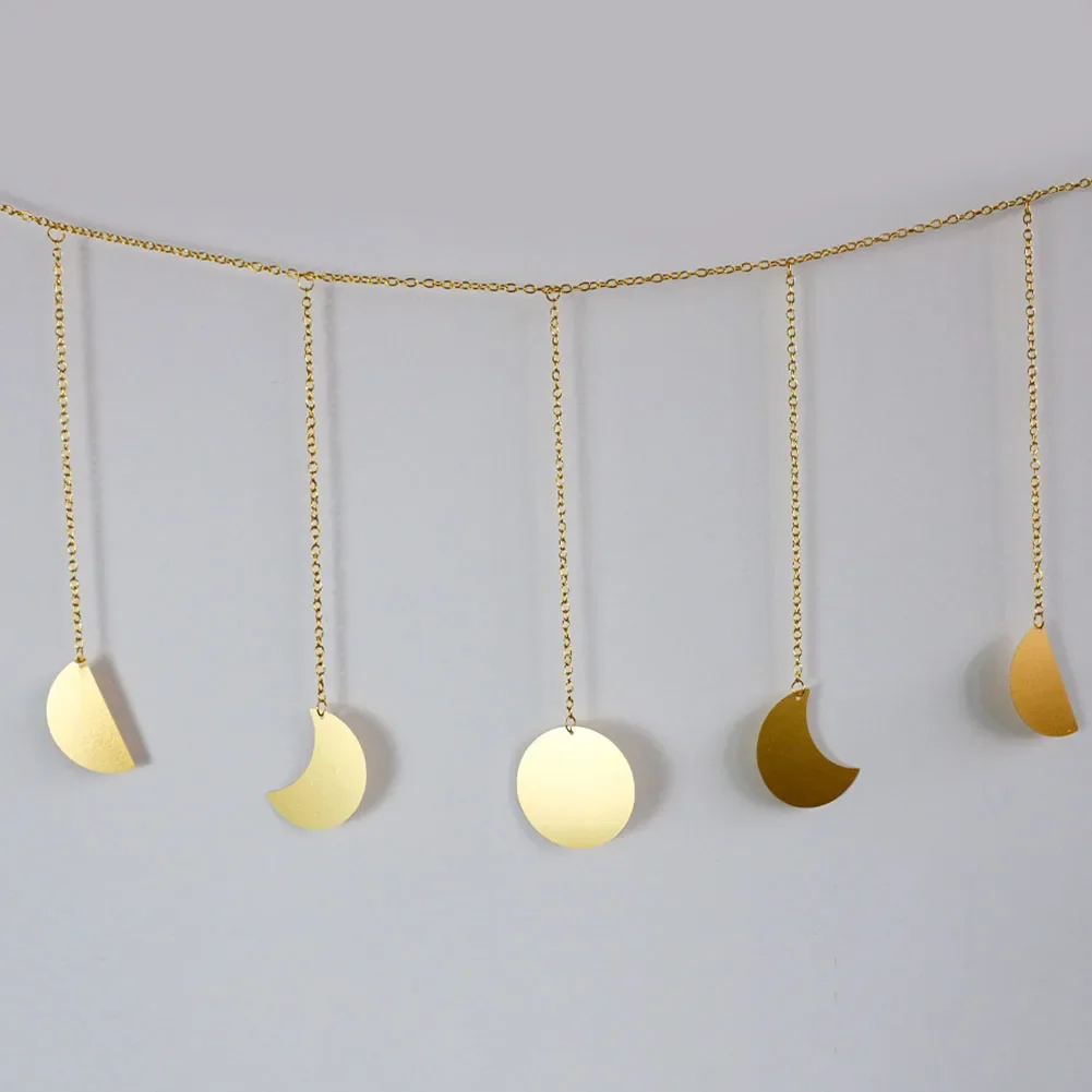 Afflatus By Moon Phase Home Decor Boho Aesthetic Garland Astrology Wall Art Medium Total Length Comfort And Tranquility
