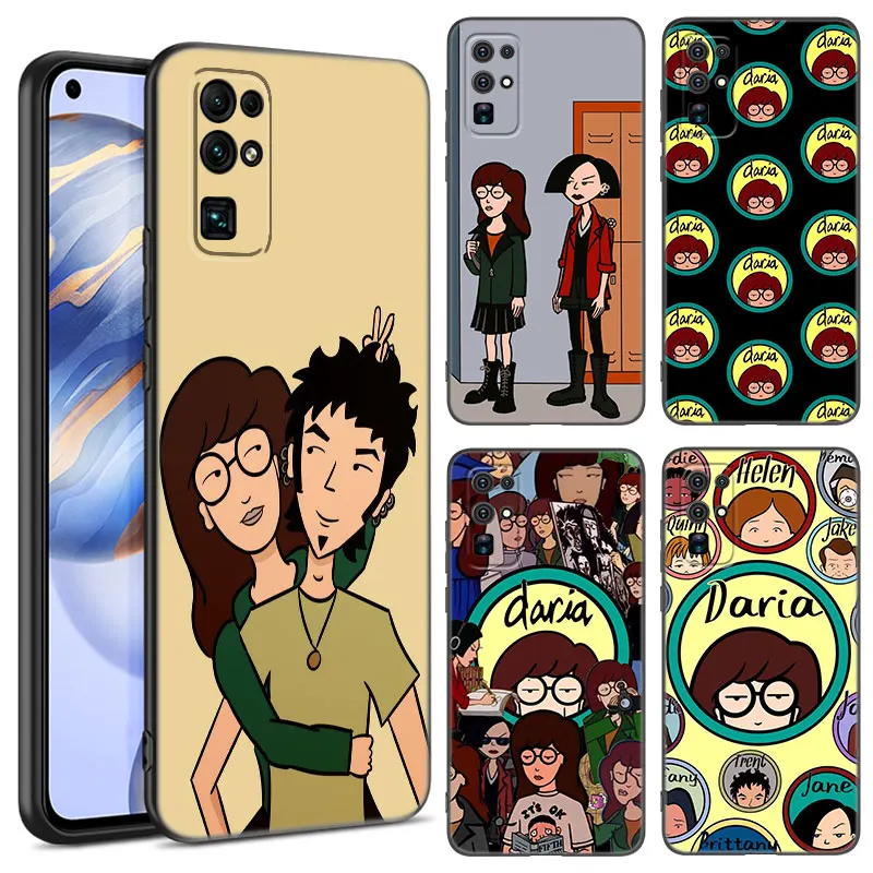 Anime D-Daria Black Phone Case For Honor 70 90 200 Magic 4 5 6 Lite X5 X6A Plus X6S X7A X8A X8B X6 X7 X8 X9 4G X9A X9B 5G