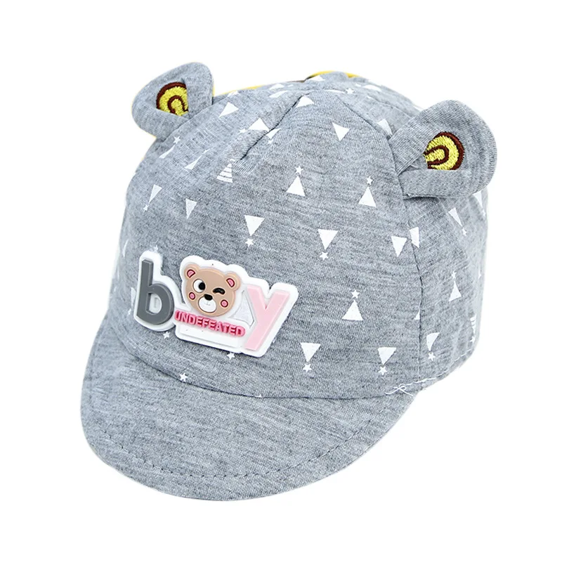 Printed Baby Fisherman Hat Drawstring Boys Girls Sun Visor Korean Spring Autumn Thin Baby Bucket Hats Caps for Kids 0-8 Months