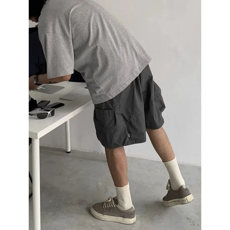 Men's pants, summer new outdoor casual comfortable retro American paratrooper workwear shorts five quarter pants