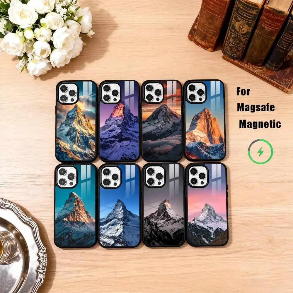 

The Swiss Mountain Matterhorn Phone Case For iPhone17,16,15,14,13,12,11 Plus,Pro Max Magnetic For Magsafe Wireless Charging