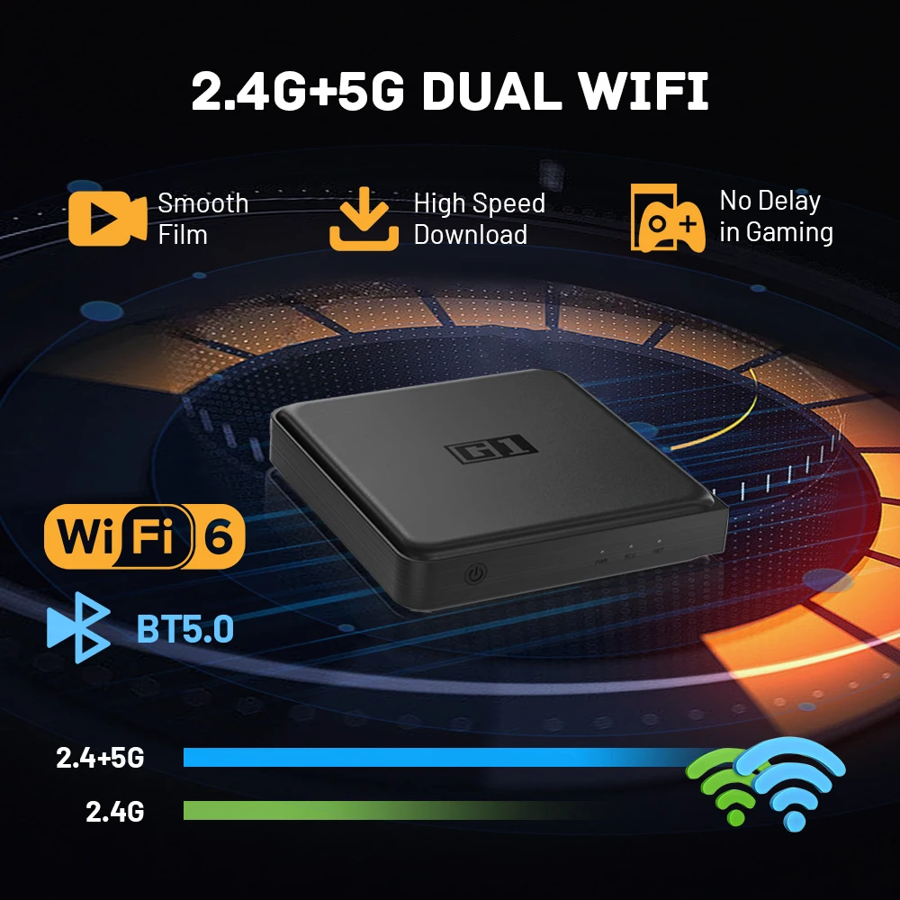 G1 Android TV BOX Certificado Google Android TV 11 OS Netflix 4K Amlogic S905X4 Dolby Vision WIFI6 BT5.0 Media Player