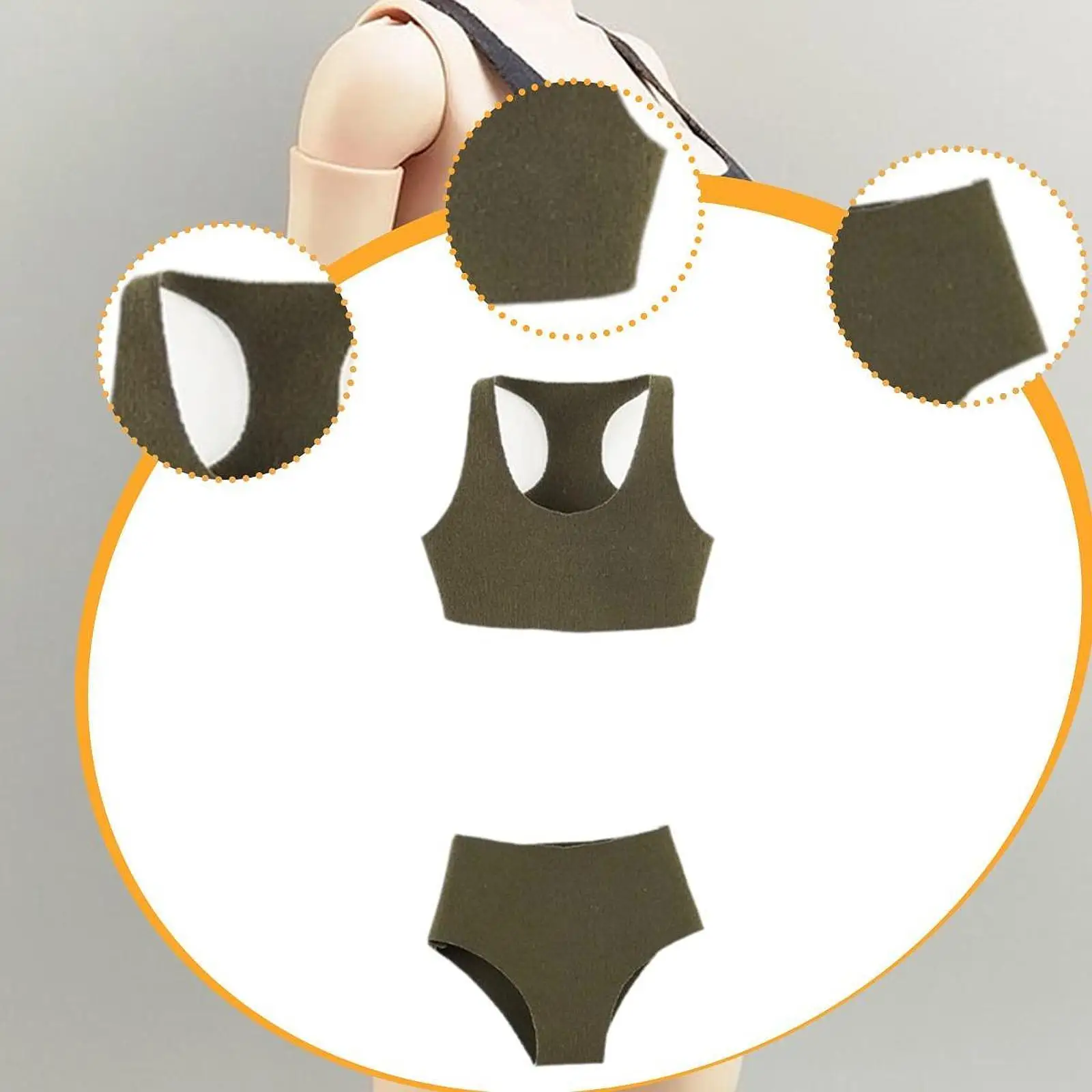 Ropa femenina a escala 1/6, ropa para muñeca de 12 pulgadas, colección de trajes de baño 1:6, traje de baño de moda en miniatura, ropa de figura de acción