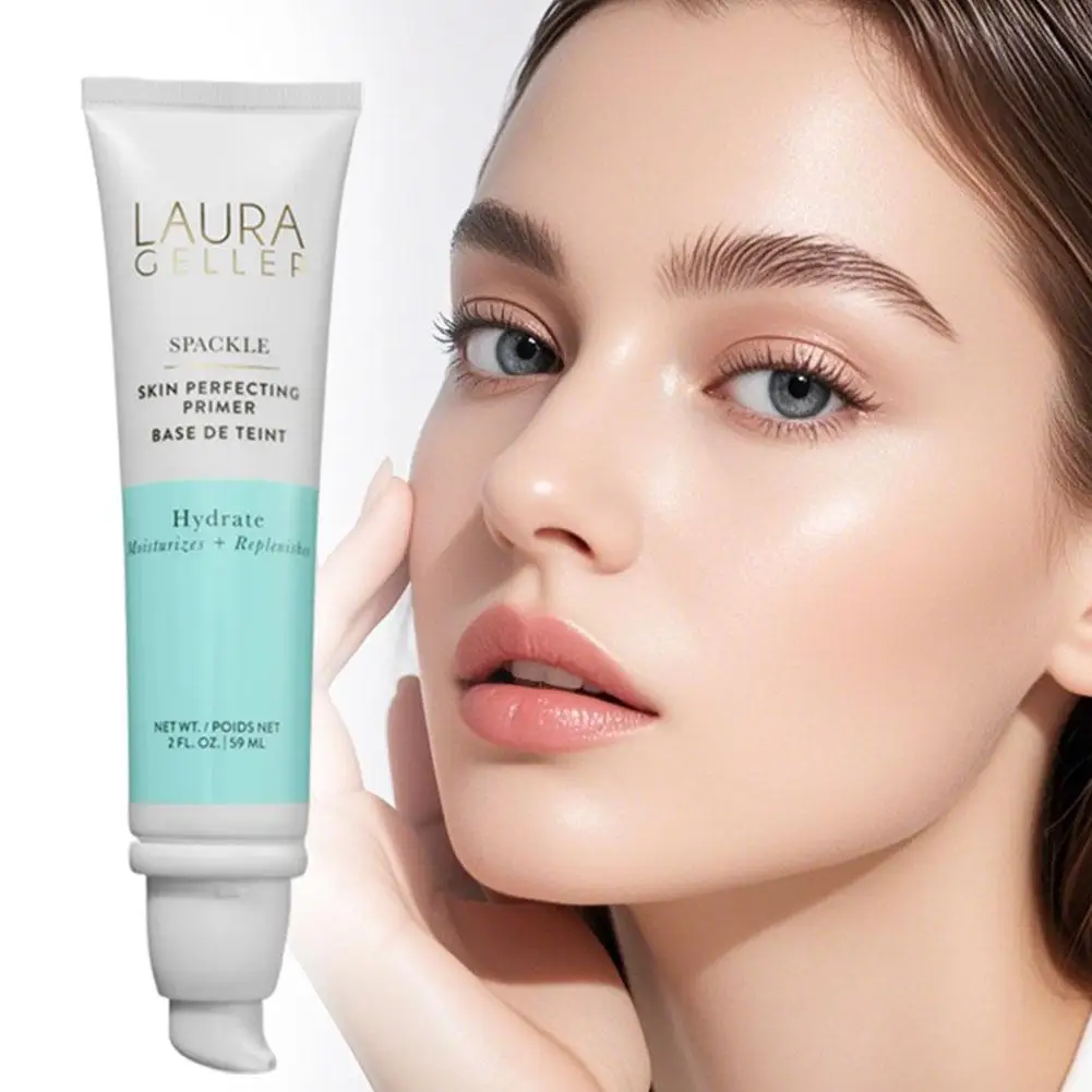 Laura Geller 2-in-1 Hyaluronic Acid Makeup Primer 59ml Lightweight Hydrates Brightens Evens Skin Tone Skin Perfecting Base