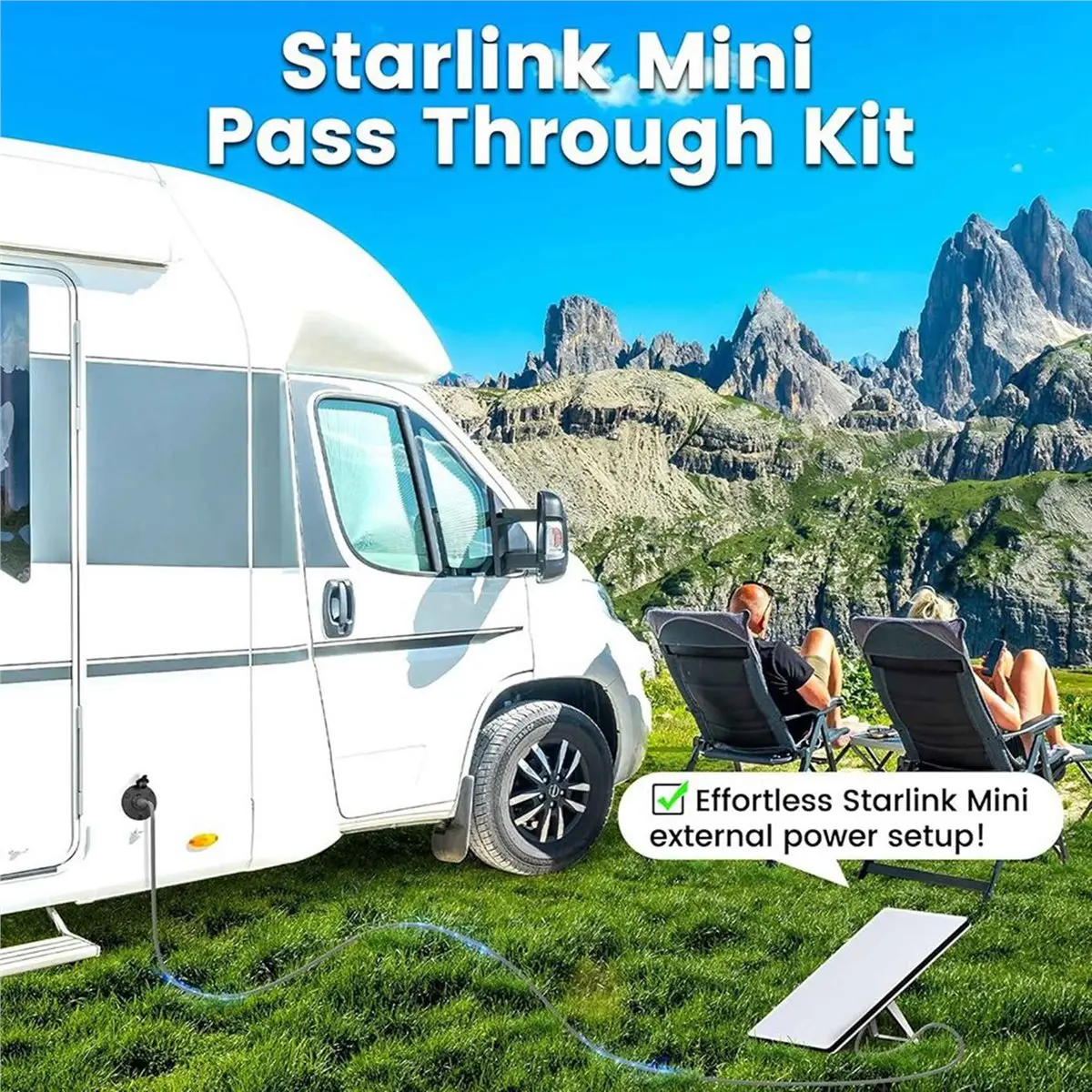 MALL Wall Access Kit for Mini, RV Waterproof 5.5 X 2.1 DC Female Power Outlet, RV, Boat, Van, Battery Box