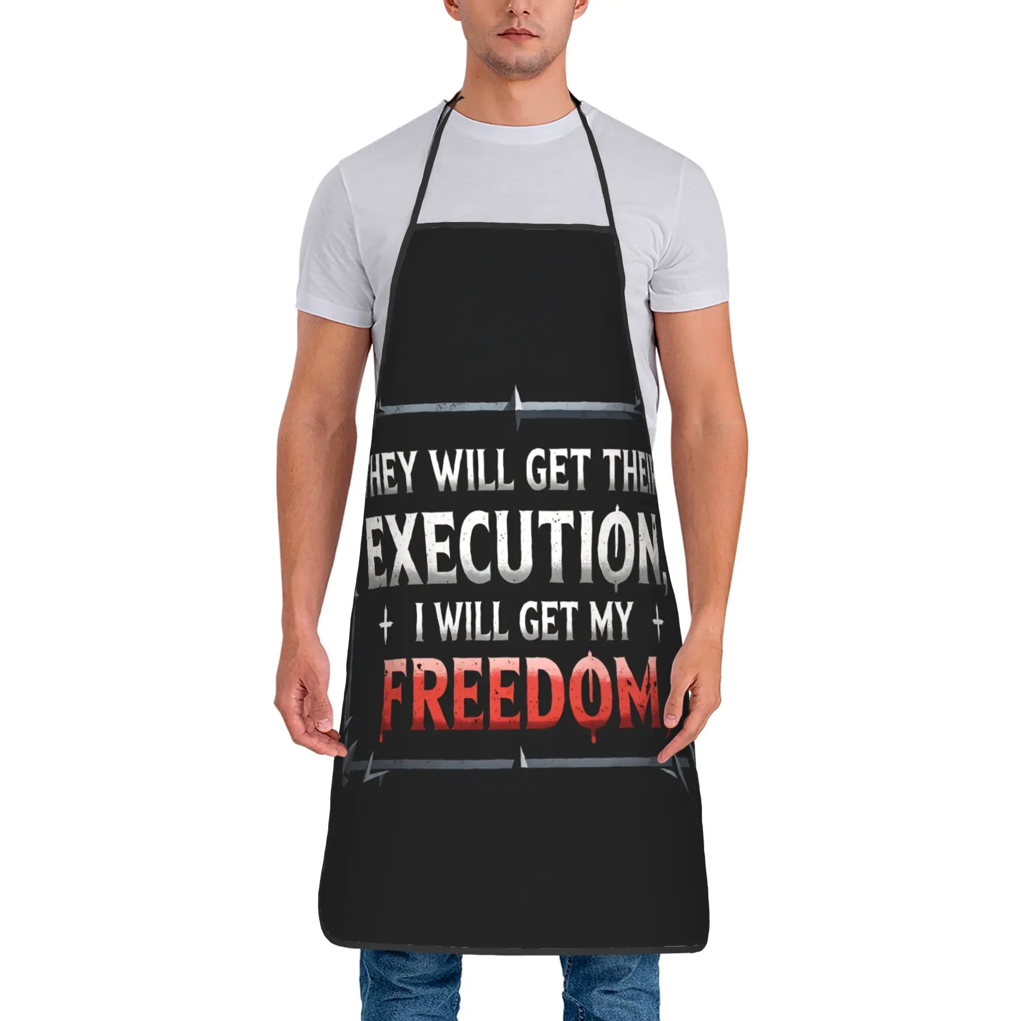 

Horror Game Iron Lung Apron Restraunt Adult Kitchen Accessories Fashion Cooking Aprons without Pocket