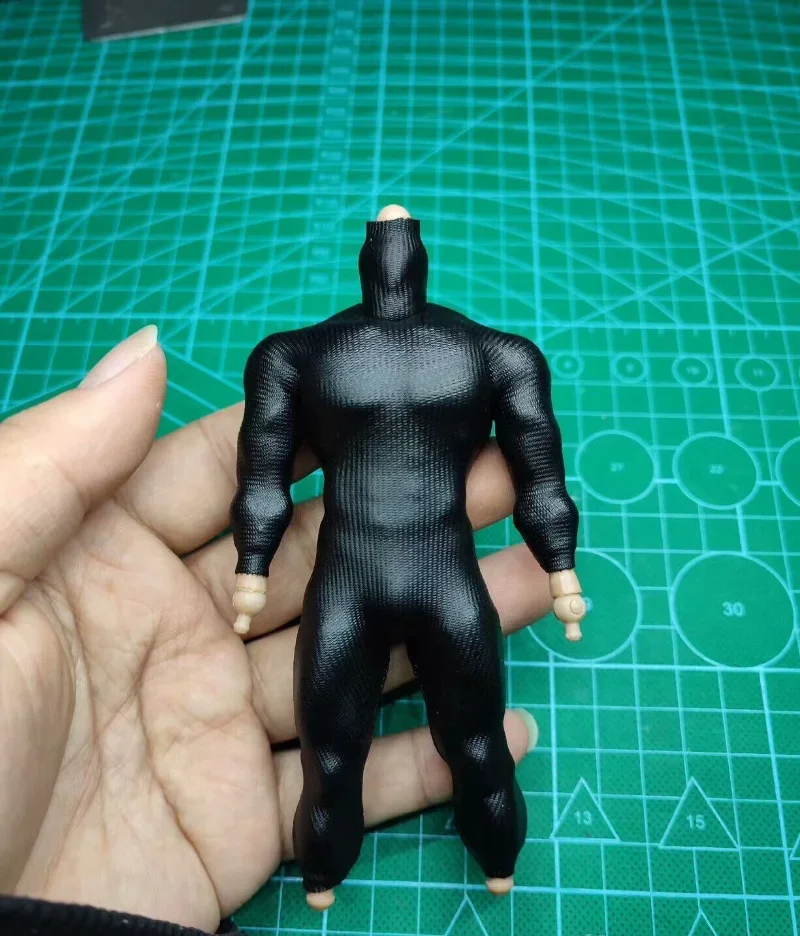 1/12 Scale Striped black tight fitting suit Model for 6'' mezco