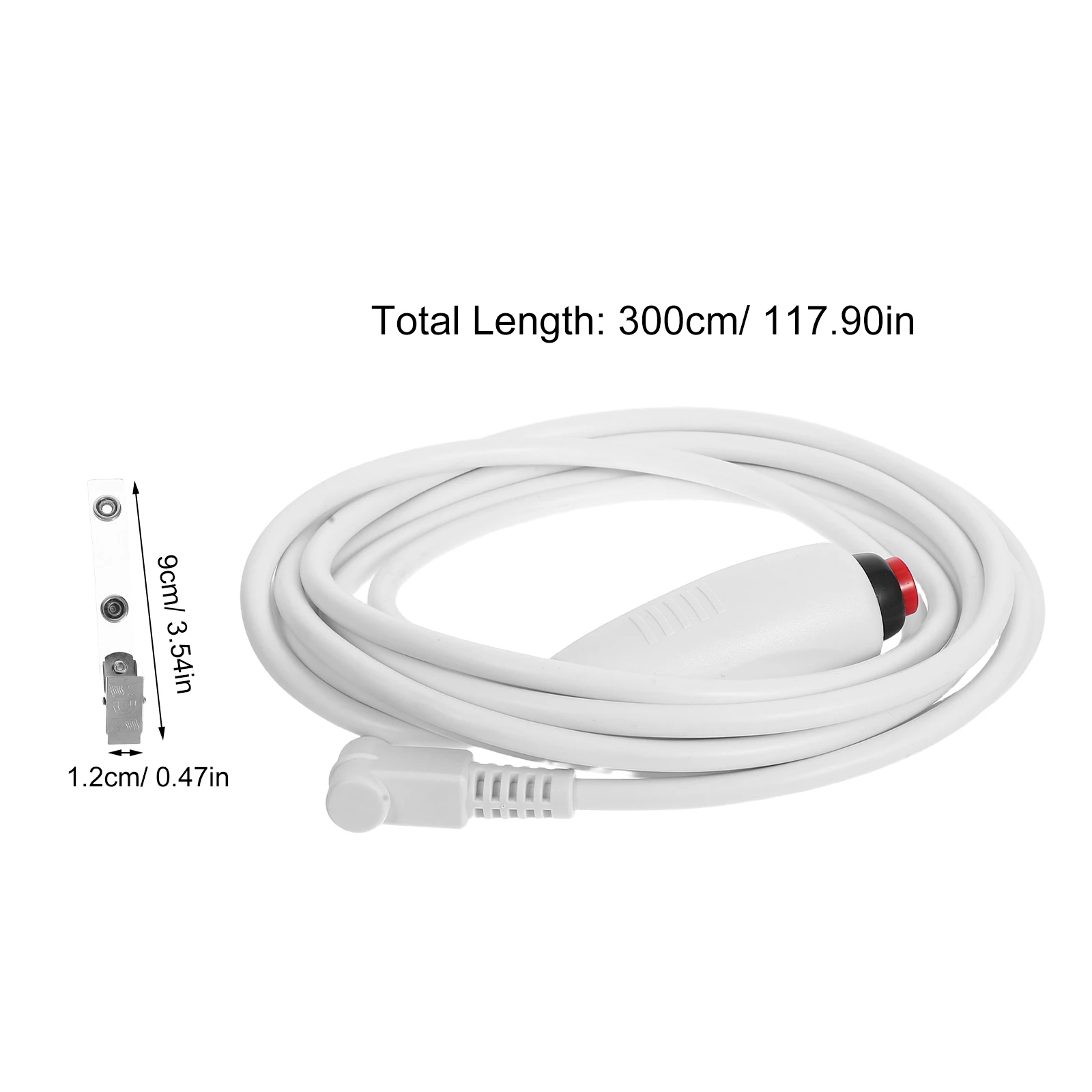 Krankenschwester-Rufkabel, 6,35 mm Stecker, Kabel, Bettlaken-Clip, universeller Ersatzanschluss, hohe Empfindlichkeit, langlebig, medizinischer Alarm