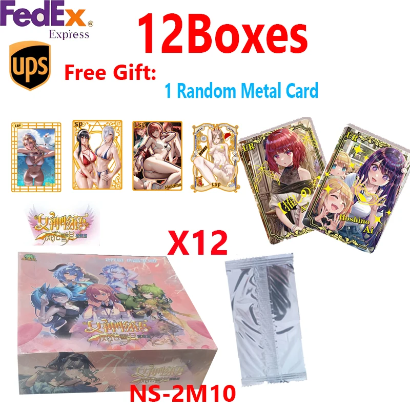 Wholesales  Goddess Story NS-2m10 Collection Card Cute Girl Booster Box Tcg Cards Anime Trading Card Birthday Gift