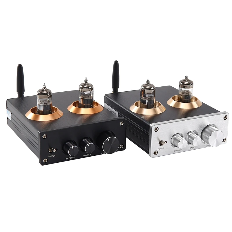 

HiFi 6J5 Tube Preamplifier QCC3034 Bluetooth 5.0 APTX Home Audio Volume Adjustment Preamp