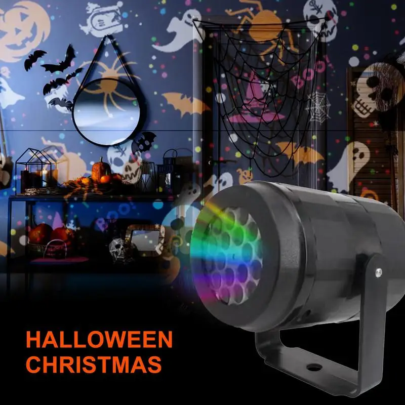 

2024 Halloween Projector Light Pumpkin Spider Skull USB Power Fairy Lamp for Bedroom Room Party Indoor Decor photo background