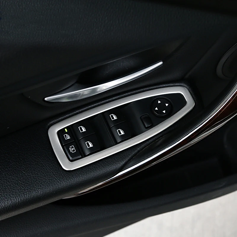 Car Accessories Trim Left Hand Drive Window Switch Button Cover Stickers For BMW 1 3 4 Series GT F20 F30 F31 F34 F35 F36 F48