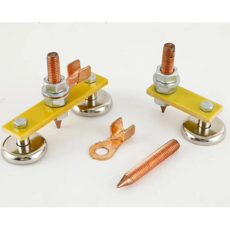 Single/Double Head Welding Magnet Head Magnetic Welding Fix Ground Clamp Strong Magnetic Weldings for Electric Welding Ground