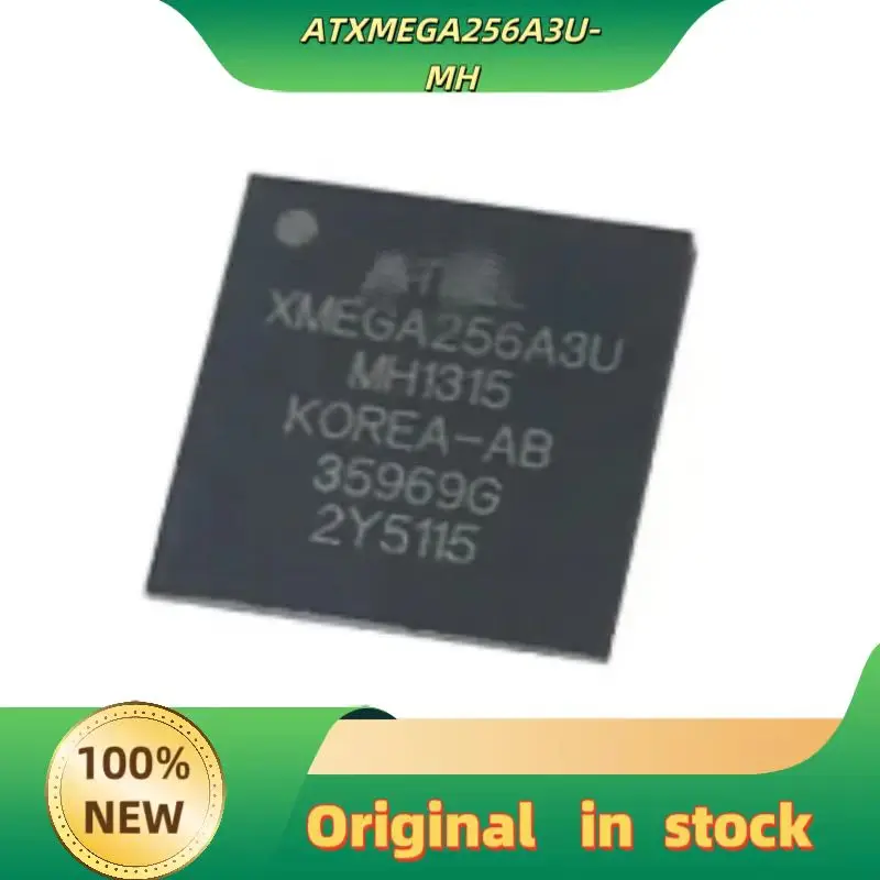 1PCS  100% NEW ATXMEGA256A3U-MH package Qfn64 silk screen XMEGA256A3U MCU original product