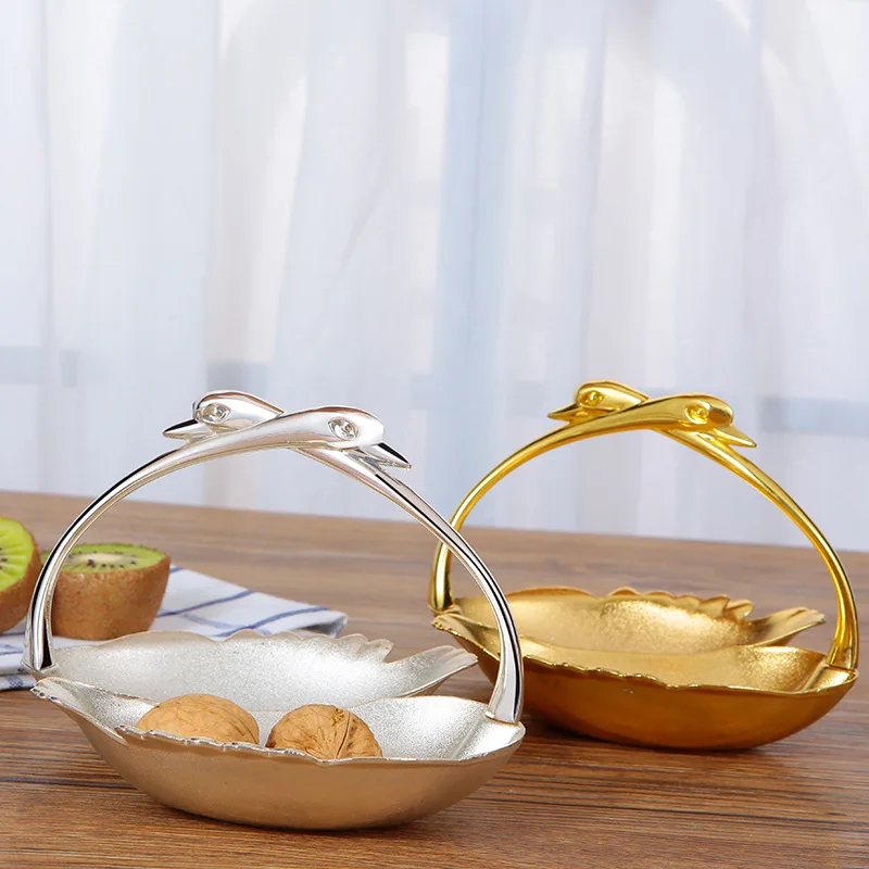 Alloy tableware storage rack Creative fruit fork set base Dessert fork Coffee spoon Swan seat