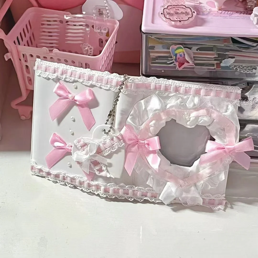 Top Loader Binder Kpop Trading Card Storage Photo Albums Small Handmade Card Holder Album for Cards Idol Instax Key Chain