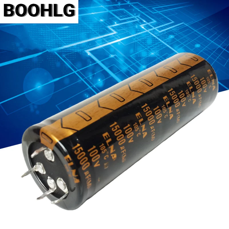 1 قطعة مضخم الصوت مرشح الصوت مُكثَّف كهربائيًا 100V 15000 فائق التوهج 15000 فائق التوهج 100V 35X100