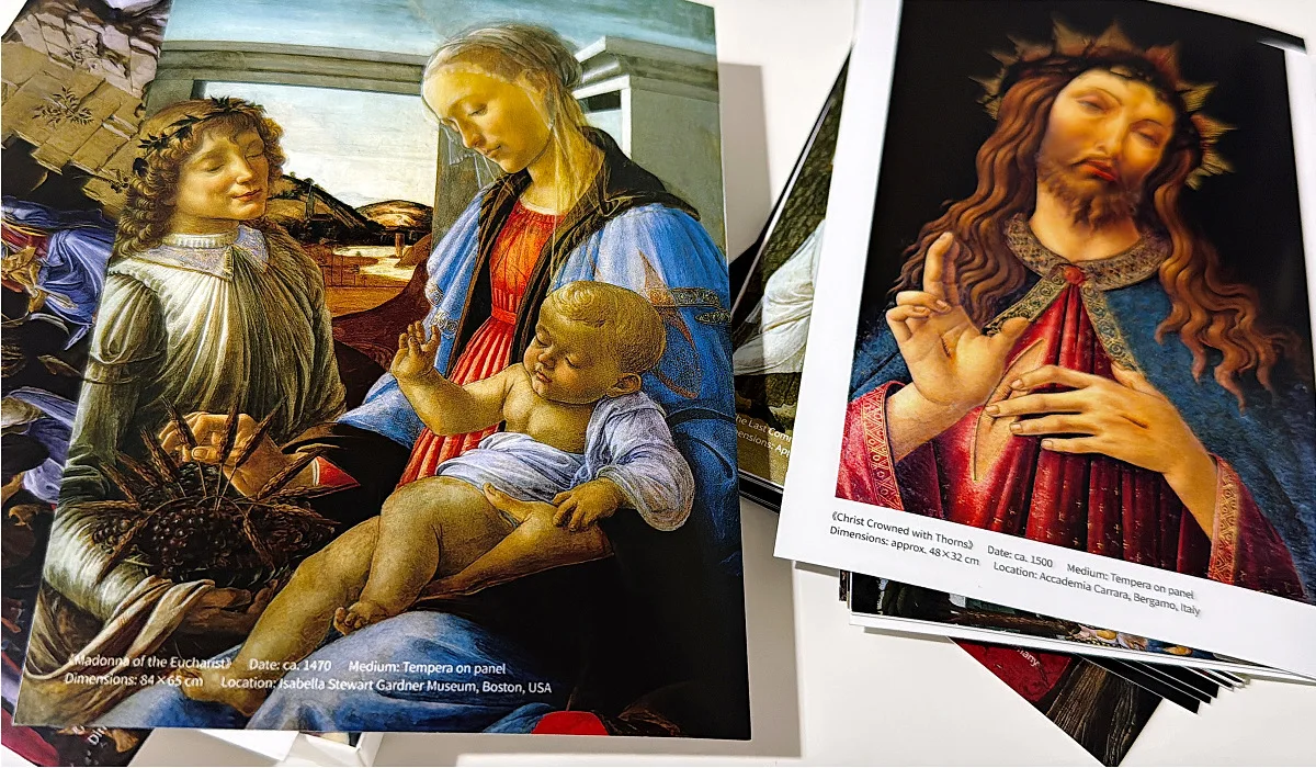 30Pcs Sandro Botticelli Art Postcards Vintage Oil Painting Cards For DIY Scrapbooking Journal Home Wall Decor Gift Stationery image 6